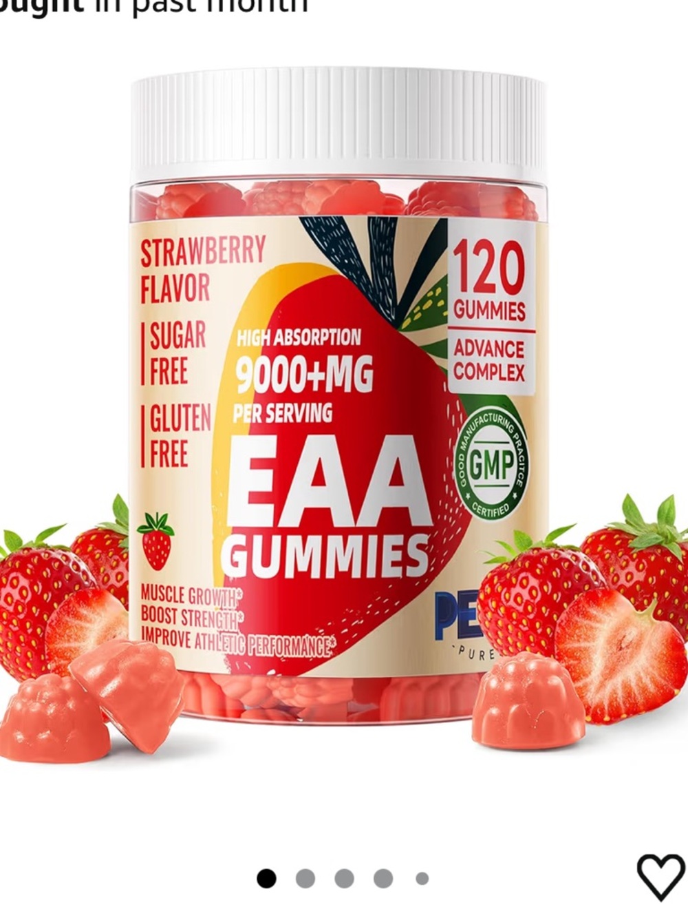 EAA Strawberry Flavor Gummies - Red